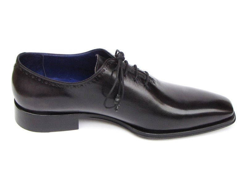 Paul Parkman Men's Plain Toe Oxfords Whole-cut Black (ID#025-BLK)